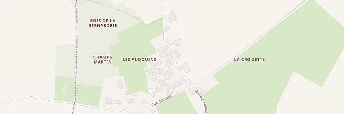 Plan du 7 Rue des Bernaderies à Bignay