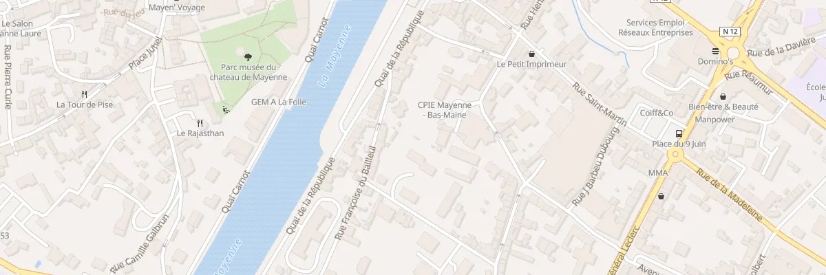 Plan du 1T Rue du Val de Mayenne à Mayenne
