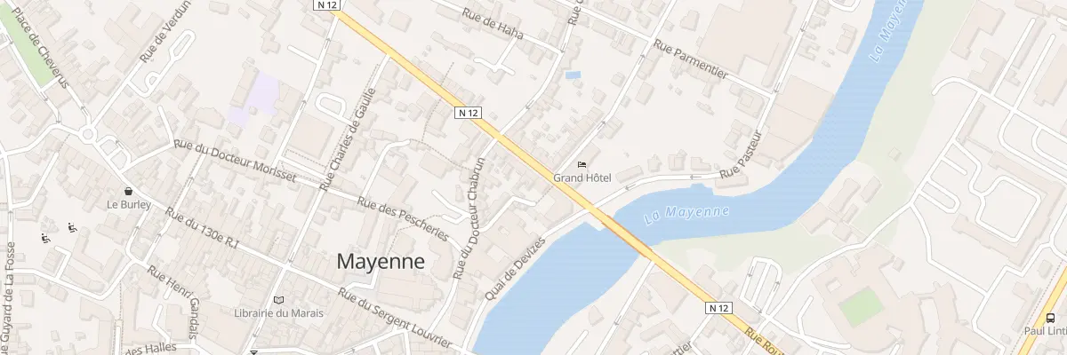 Plan du 5 Rue Ambroise de Loré à Mayenne