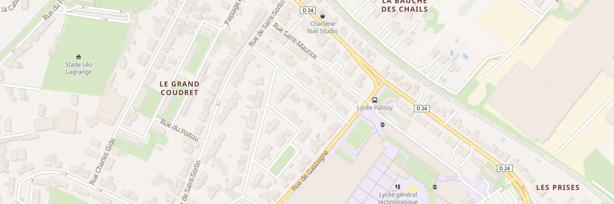 Plan du 4 Rue d’Anjou à Saintes