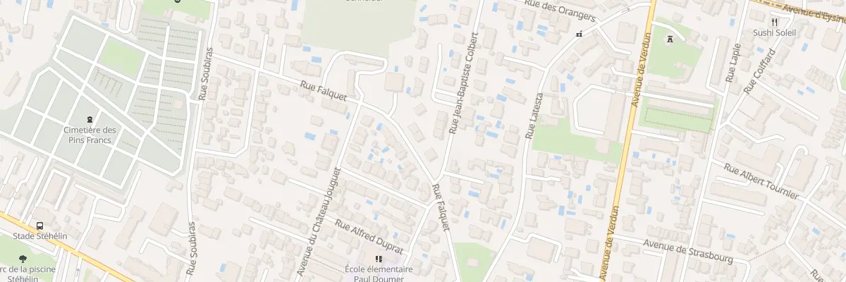 Plan du 55 Rue Falquet à Bordeaux