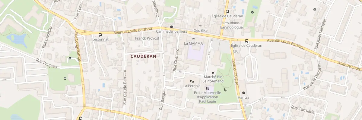 Plan du 14 Rue Guenard à Bordeaux