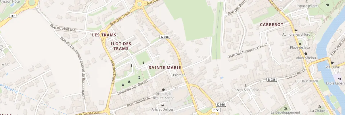 Plan du 9 Rue Emile Casamayor Dufaur à Oloron-Sainte-Marie