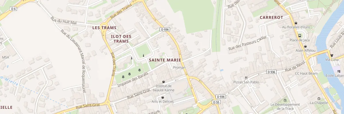 Plan du 3 Rue Emile Casamayor Dufaur à Oloron-Sainte-Marie