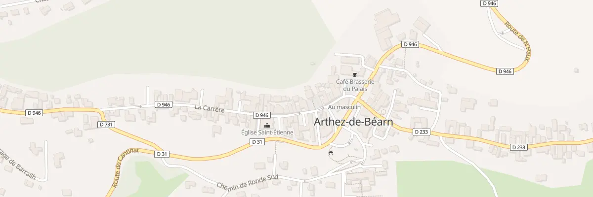 Plan du 28 Rue la Carrere à Arthez-de-Béarn