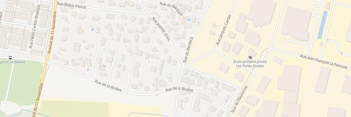Plan du 2 Rue Jeanne d’Arc à Blanquefort