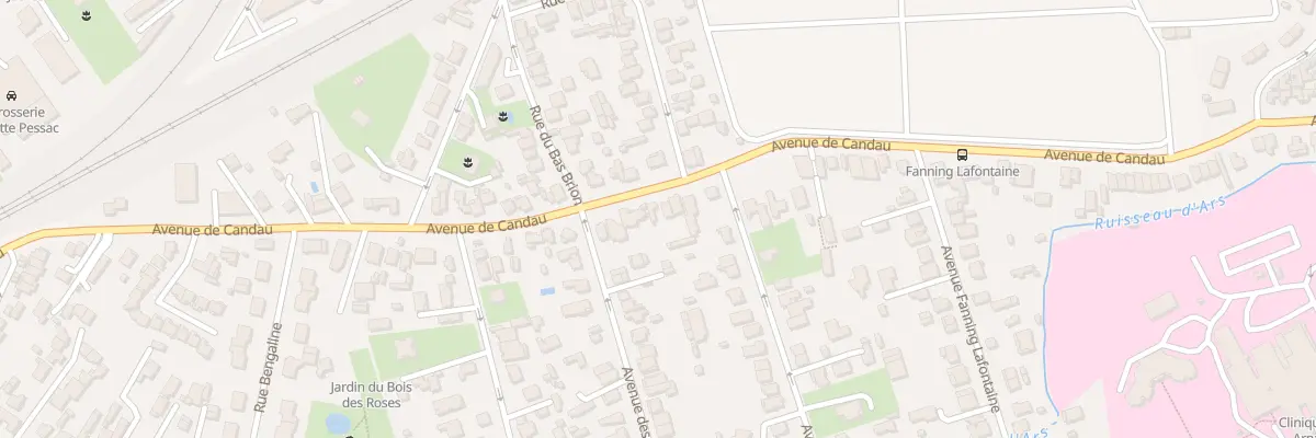 Plan du 48 Av de Candau à Pessac