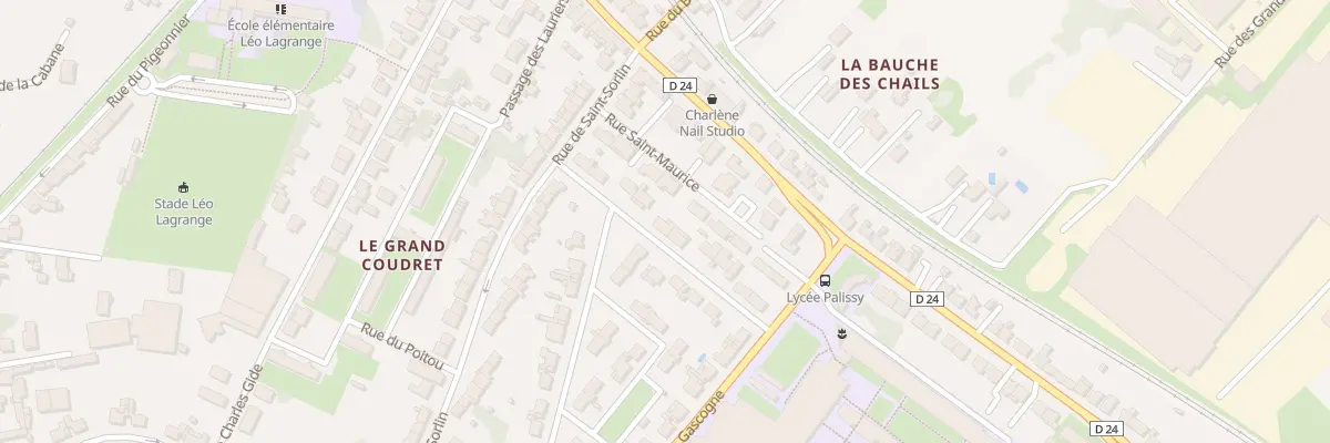 Plan du 9 Rue d’Anjou à Saintes