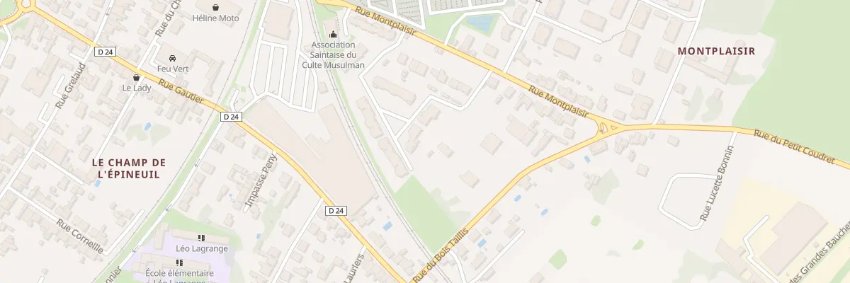 Plan du 16B Rue Montplaisir à Saintes