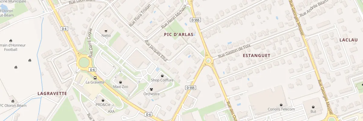 Plan du 14 Rue Jacques Ellul à Oloron-Sainte-Marie
