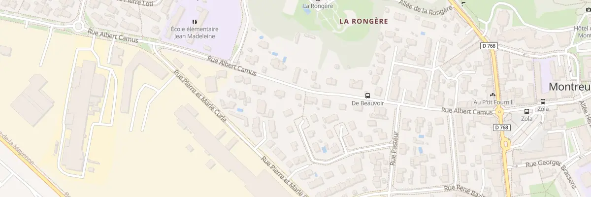 Plan du 21 Rue Albert Camus à Montreuil-Juigné