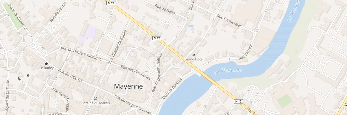 Plan du 7 Rue Ambroise de Loré à Mayenne