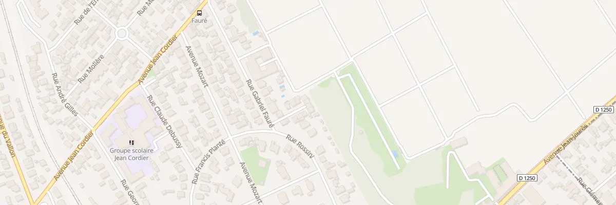 Plan du 2F Rue Gabriel Fauré à Pessac