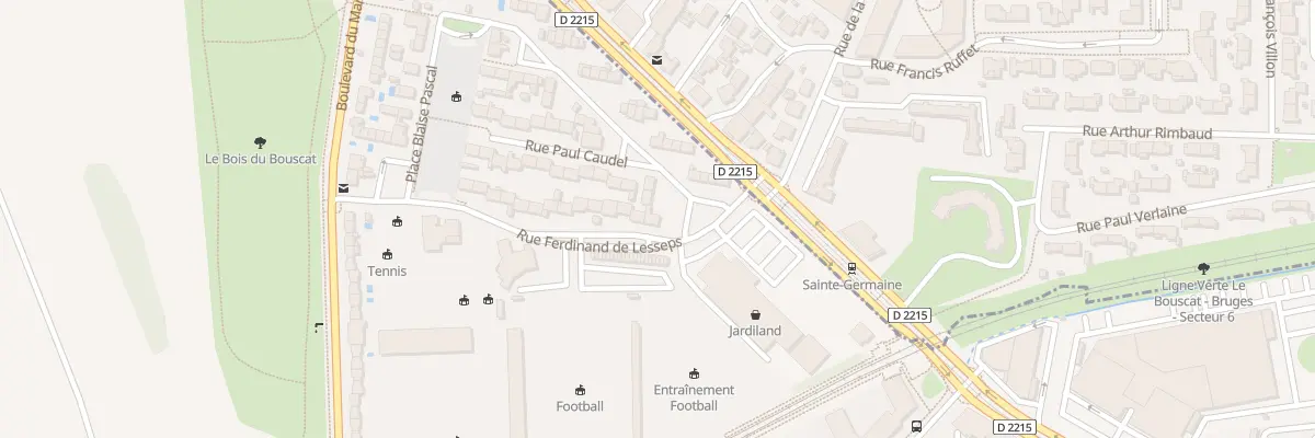 Plan du 13 Rue Ferdinand de Lesseps au Bouscat