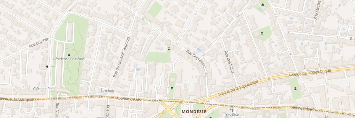 Plan du 36 Rue Guynemer à Bordeaux