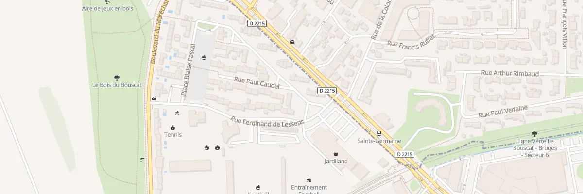 Plan du 4 Rue Edmond Rostand au Bouscat