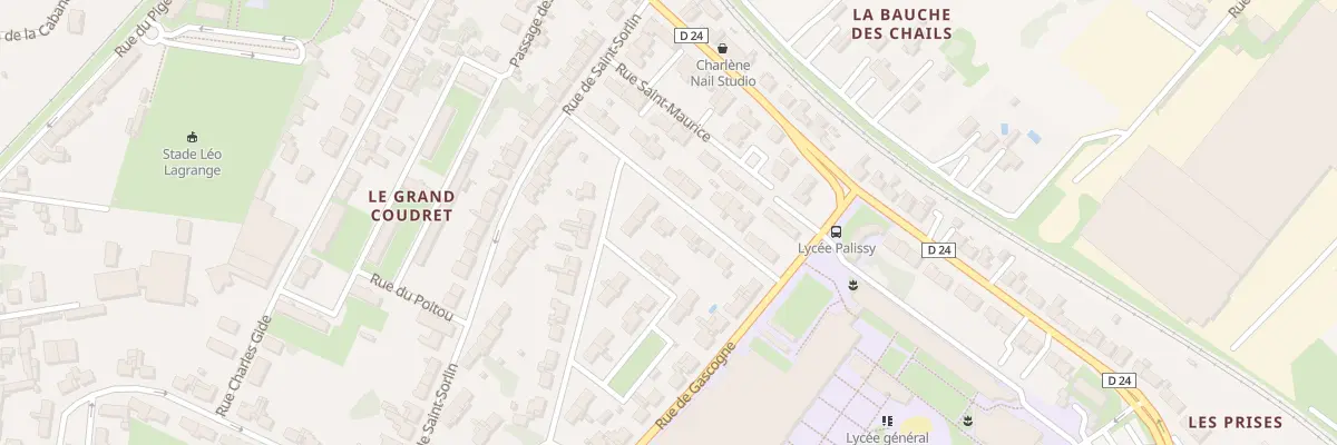Plan du 2 Rue d’Anjou à Saintes