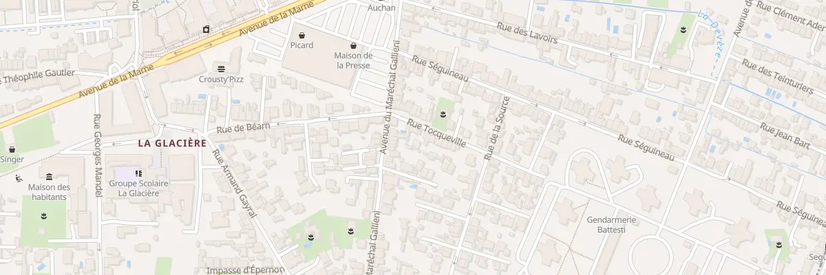 Plan du 38 Rue Tocqueville à Mérignac