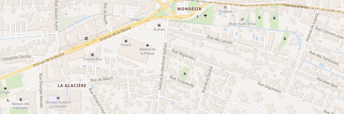 Plan du 5B Rue Seguineau à Mérignac