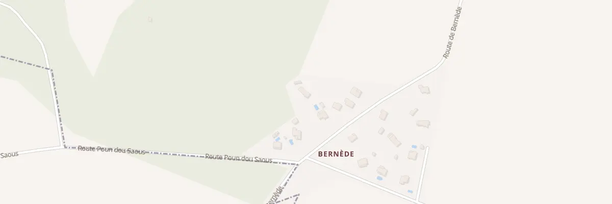 Plan du 740 Rte de Bernède à Aurice