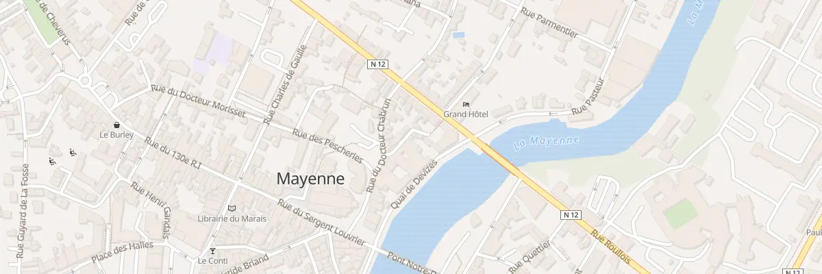Plan du 8 Rue des Lavanderies à Mayenne