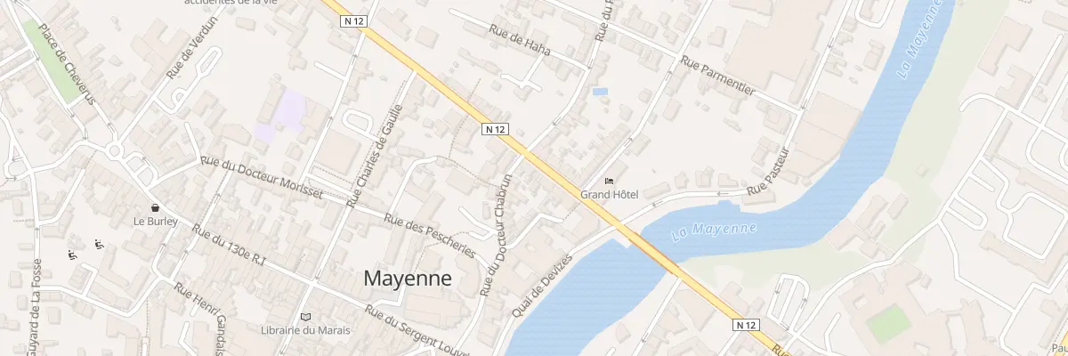 Plan du 11 Rue Ambroise de Loré à Mayenne