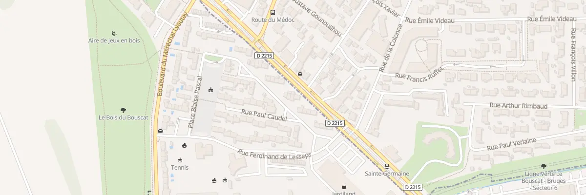 Plan du 19 Rue Edmond Rostand au Bouscat