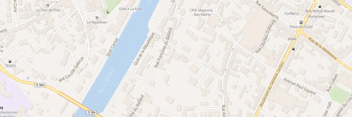 Plan du 38 Rue du Val de Mayenne à Mayenne