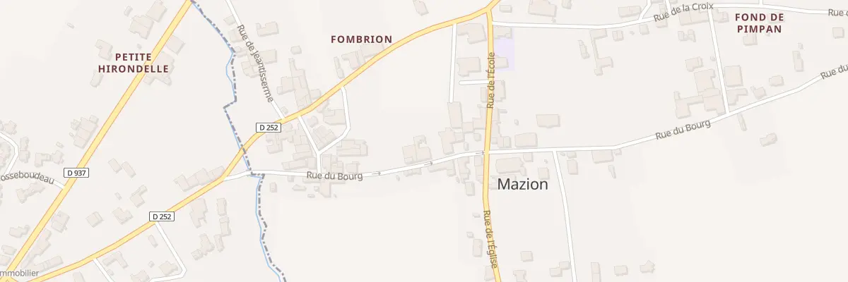 Plan du 130 Au Bourg à Mazion