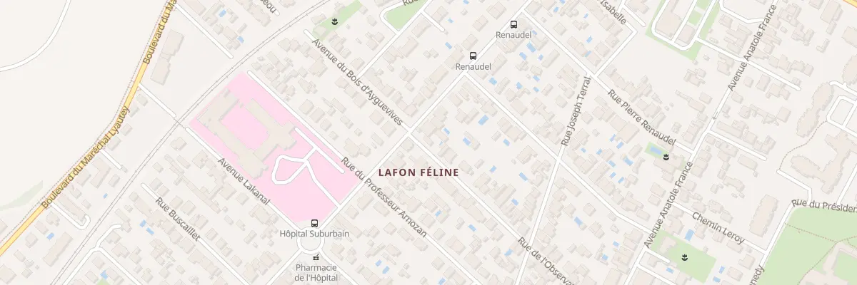 Plan du 70 Av Georges Clémenceau au Bouscat