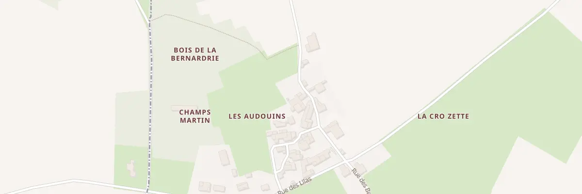 Plan du 13B Rue des Bernaderies à Bignay