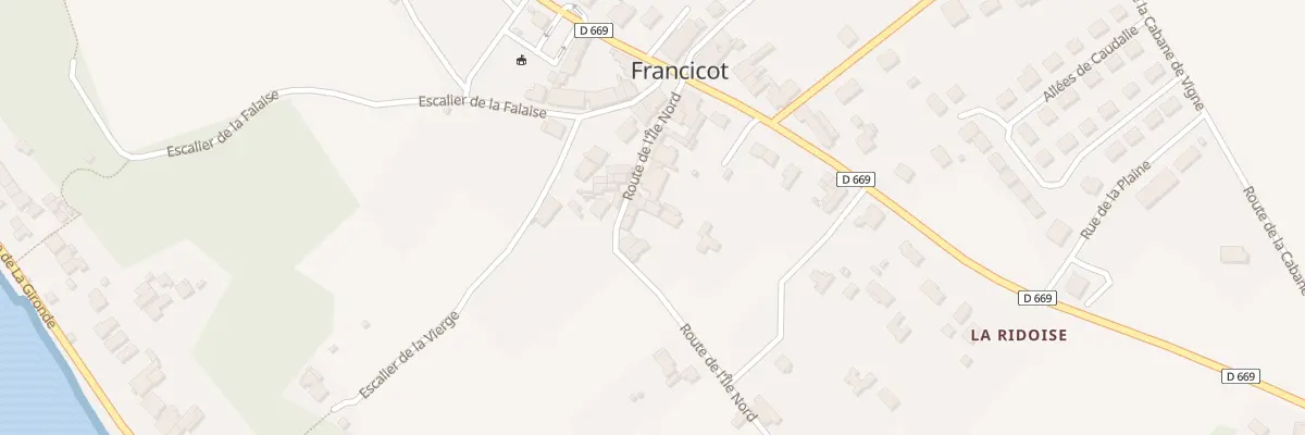 Plan du 205 Francicot-Nord à Gauriac