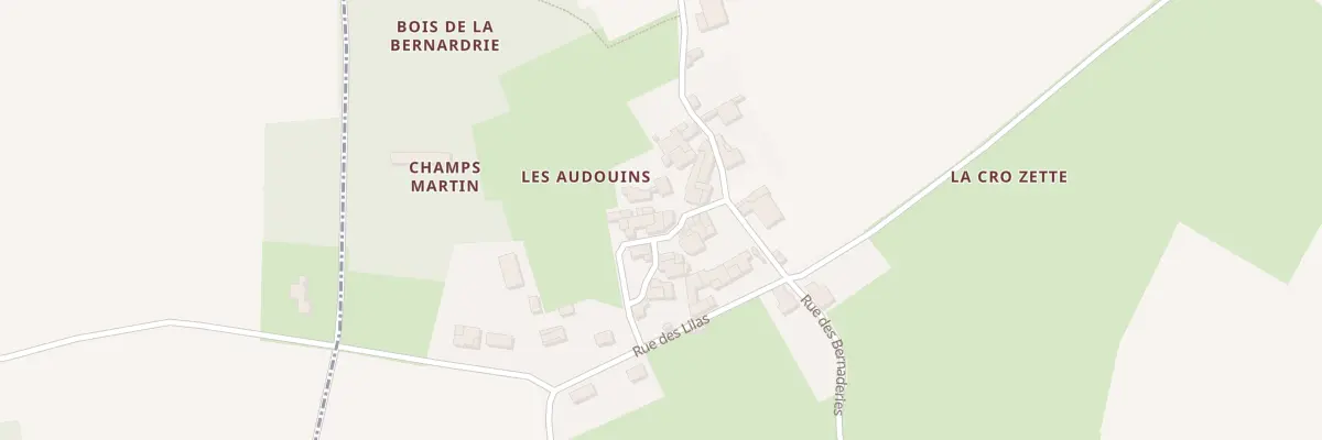 Plan du 8 Rue Martin à Bignay