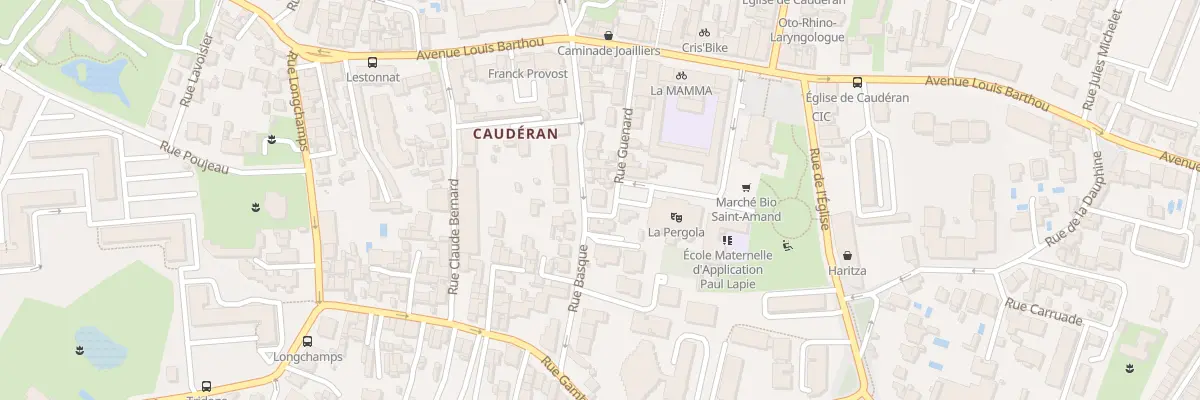 Plan du 19 Rue Guenard à Bordeaux