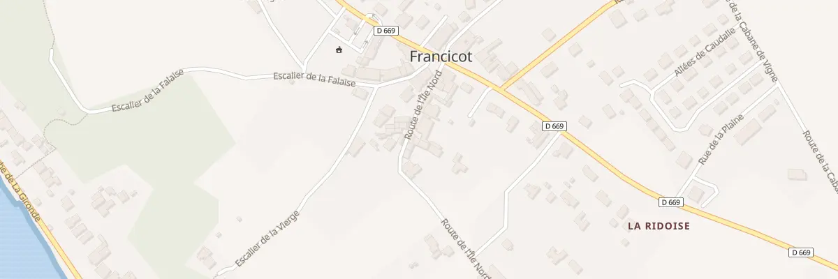 Plan du 21 Rte de l’Ile Nord à Gauriac