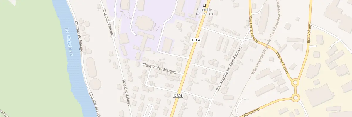 Plan du 36 Bd Anatole France à Mayenne