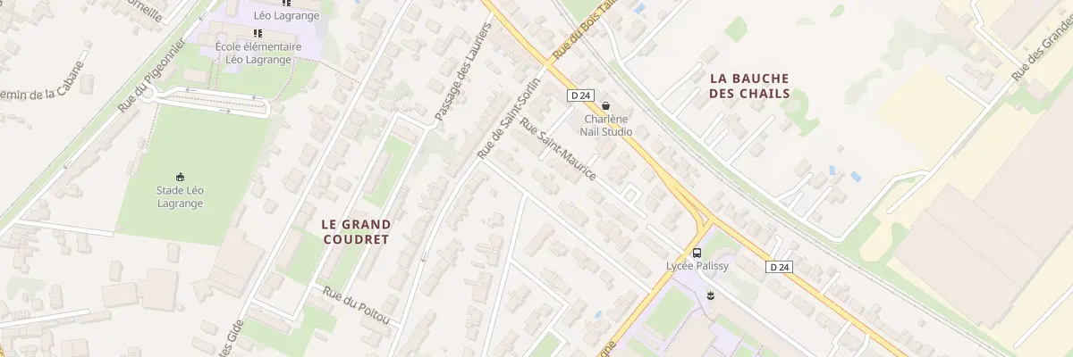 Plan du 5 Rue d’Anjou à Saintes
