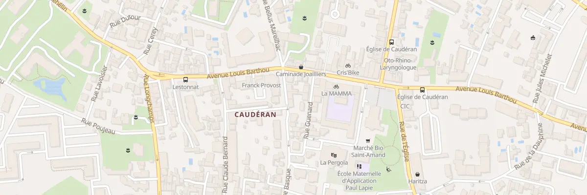 Plan du 8 Rue Basque Caud à Bordeaux