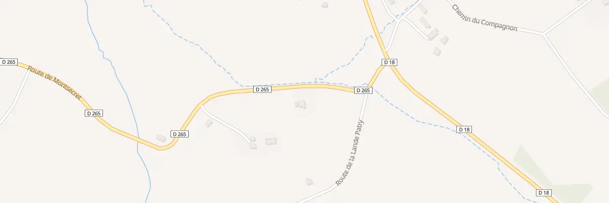 Plan du 153 Rte de Montsecret à Cerisy-Belle-Étoile