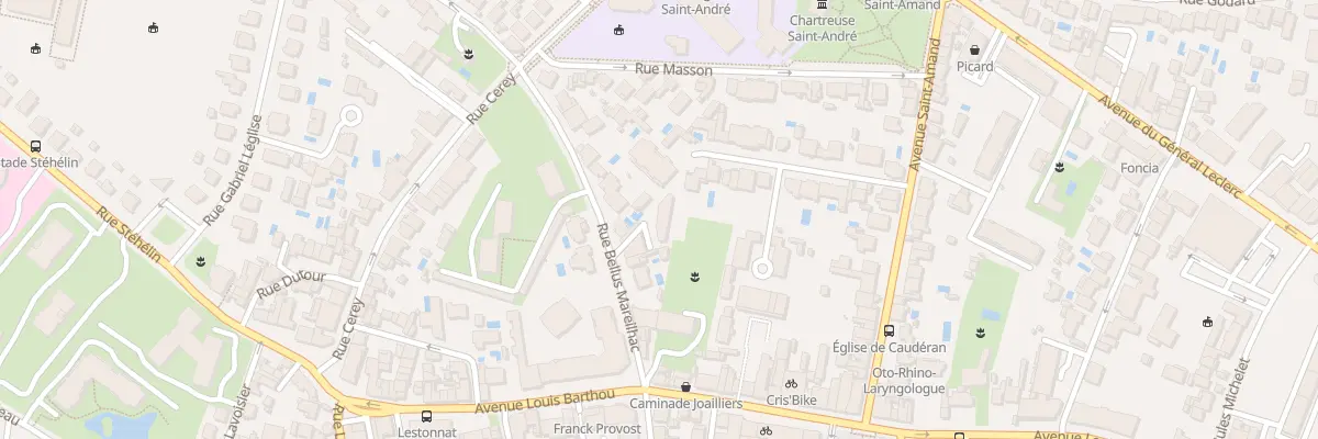 Plan du 27 Rue Bellus Mareilhac à Bordeaux