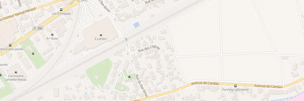 Plan du 6 Rue des Chênes à Pessac