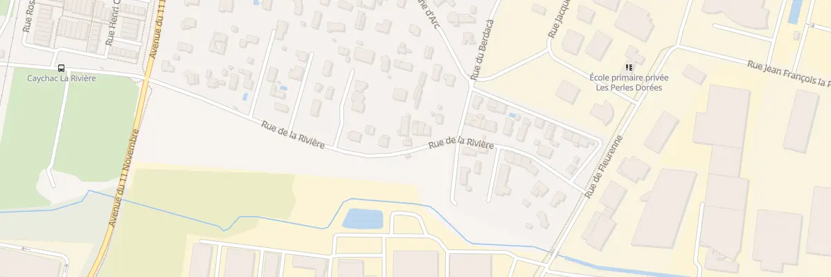 Plan du 128 Rue de la Rivière à Blanquefort