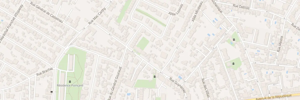 Plan du 61 Rue Guynemer à Bordeaux