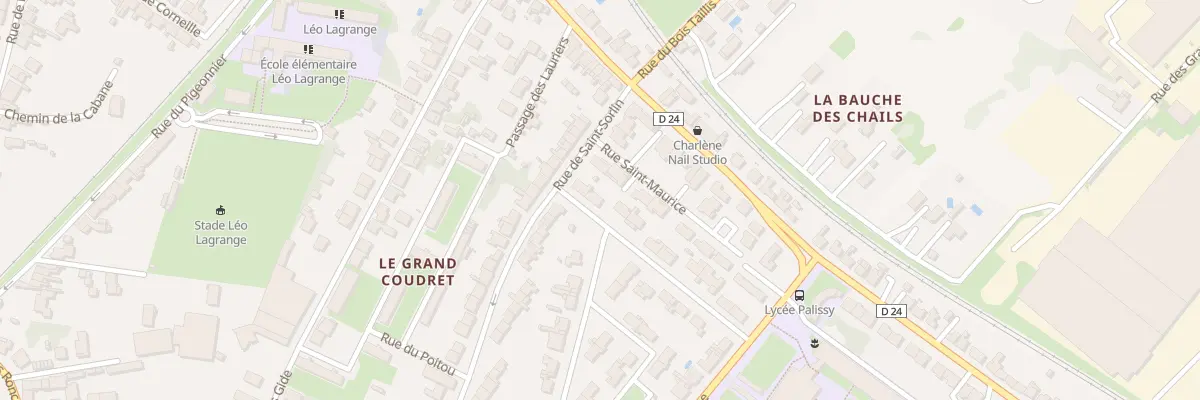 Plan du 3 Rue d’Anjou à Saintes