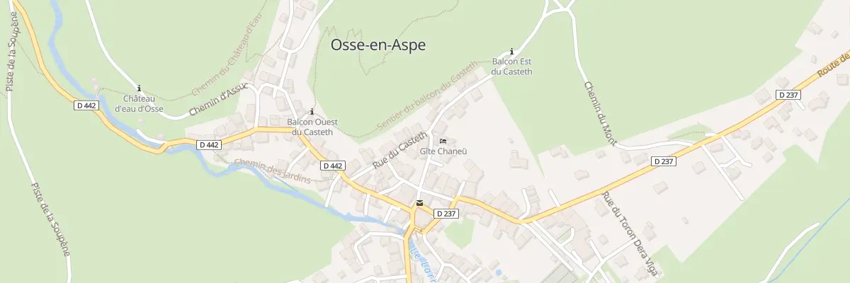 Plan du 9162 Rue du Temple à Osse-en-Aspe