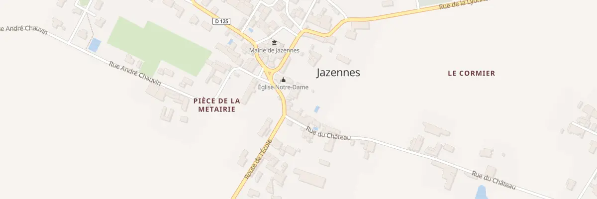 Plan du 3 Rte de l’Ecole à Jazennes
