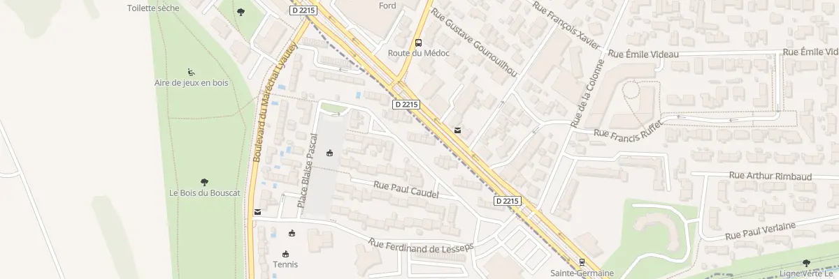 Plan du 29 Rue Edmond Rostand au Bouscat