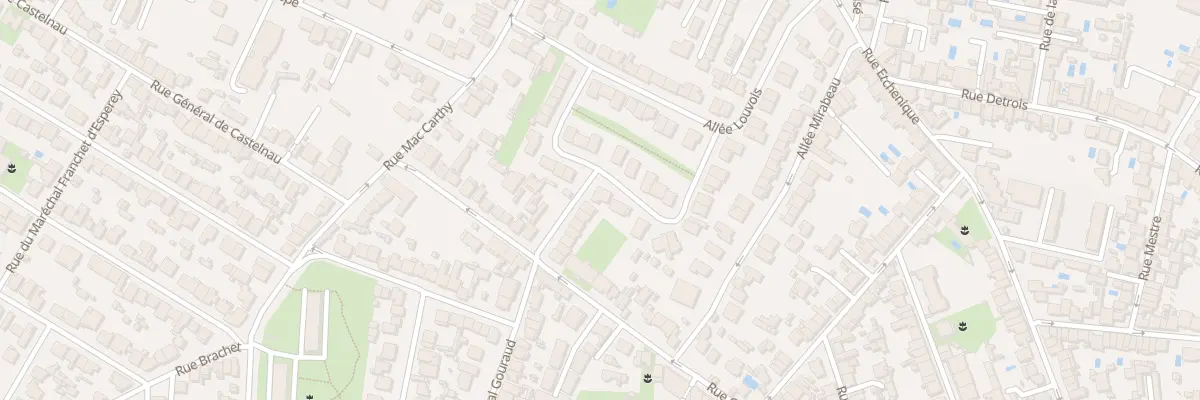 Plan du 24 Rue Professeur Moreau à Bordeaux