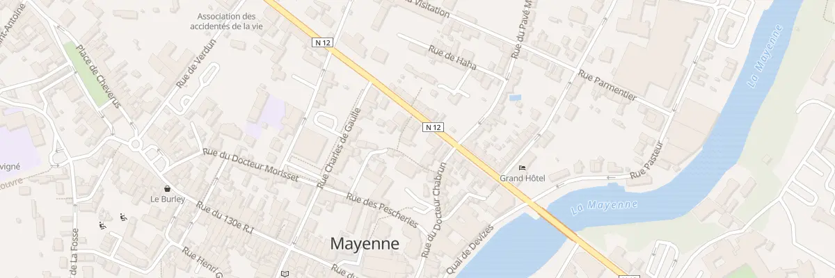 Plan du 17 Rue Ambroise de Loré à Mayenne