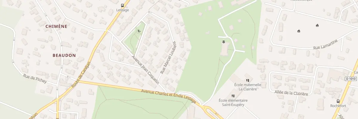 Plan du 16 Rue Marcel Loubens à Gradignan